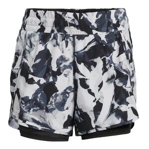 Avia Women's Running Shorts with Bike Liner, Shadow Floral